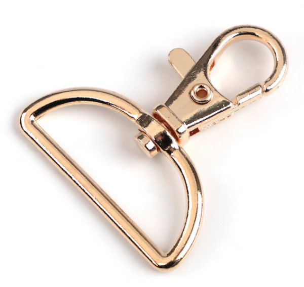 Karabiner Gold klassisch - 30 mm